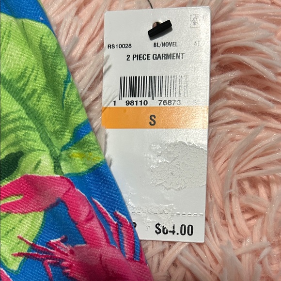 Room Service Women's Blue Tropical Pajama Set - Picture 6 of 7